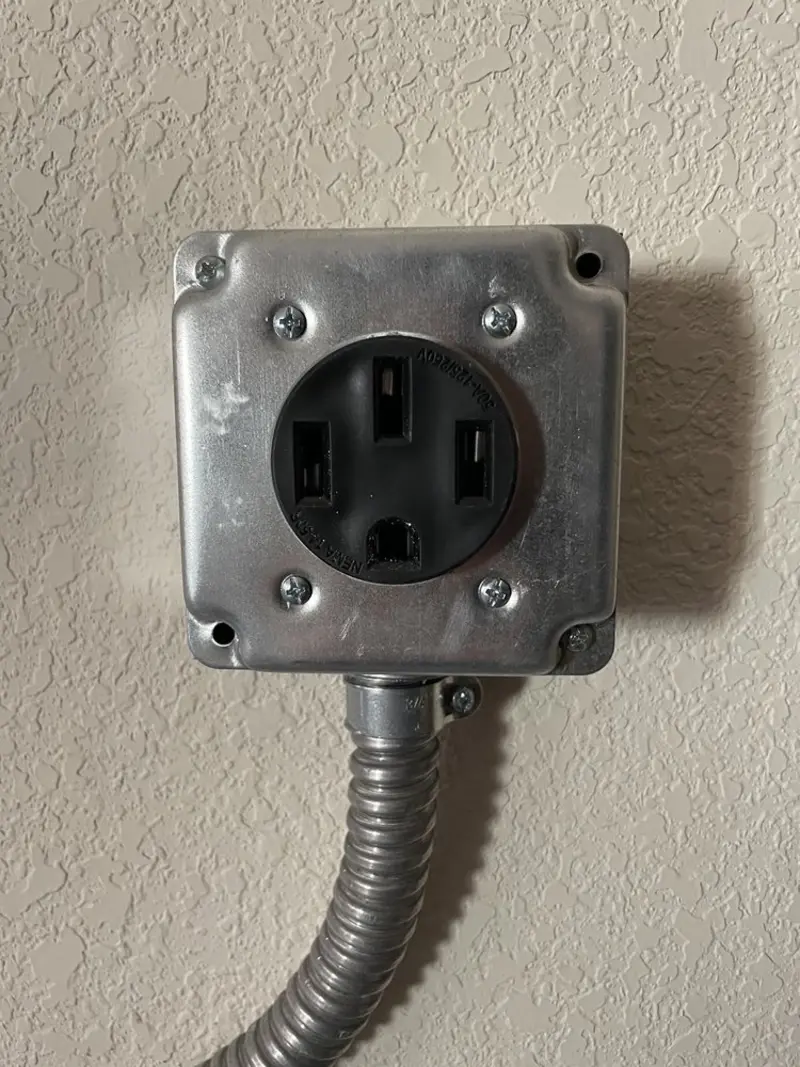 NEMA 14-50 outlet installed for Smart Home Electrical in Henryetta